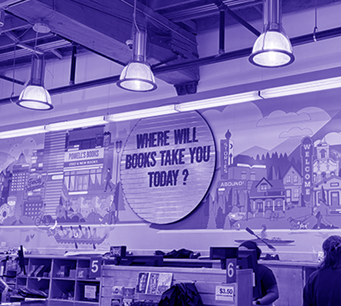 Powell's Books Mural