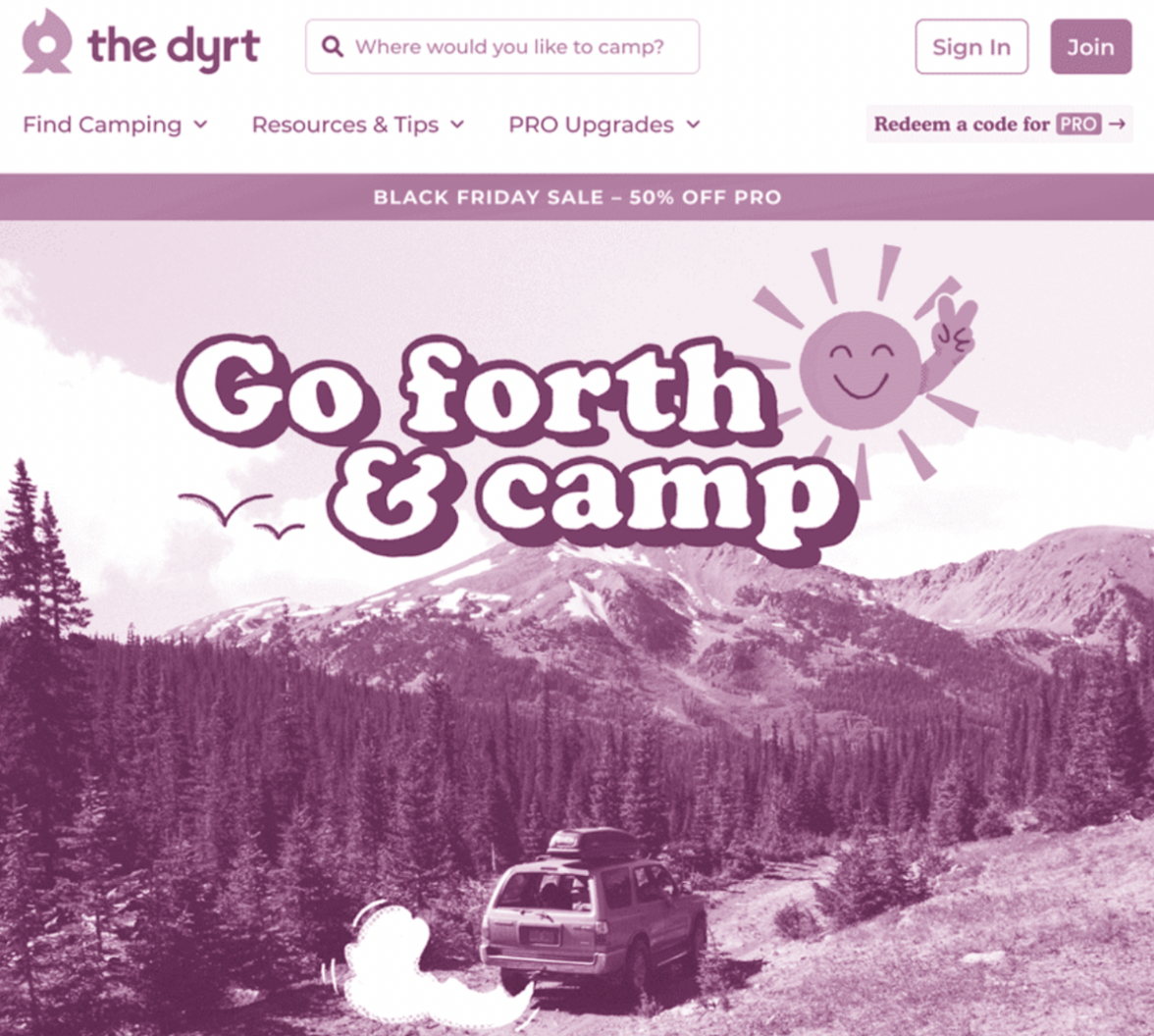 The Dyrt - Spot Illustrations